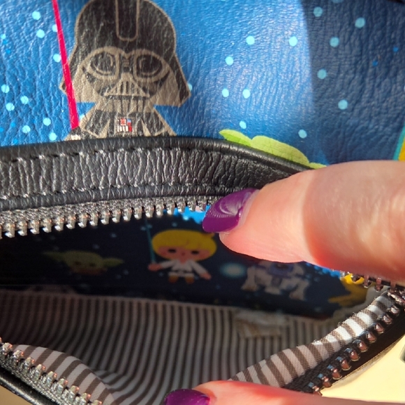 Loungefly Star Wars Character Mini Backpack - Navy and Multicolor - Picture 5 of 6